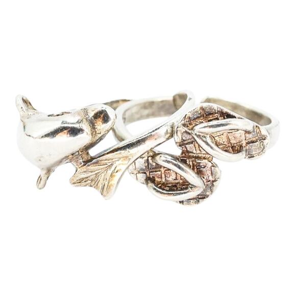 Vintage Collectible Tiny Baby Rings Sterling Silver Dolphin Flip Flops - Read! - Picture 8 of 8